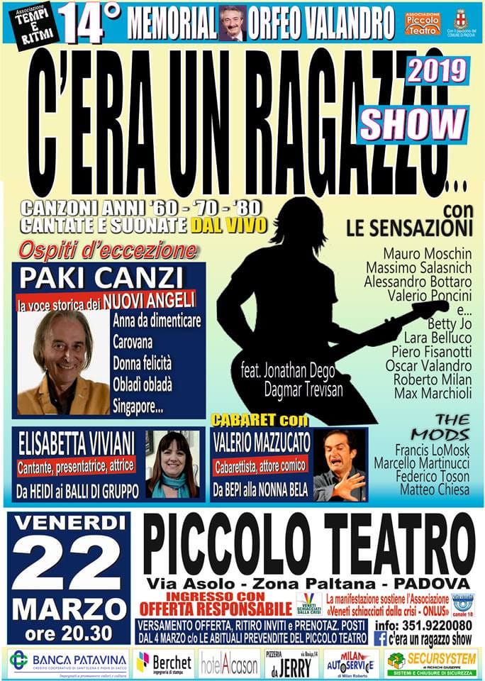 ARCHIVIO: C’ERA UN RAGAZZO… SHOW 2019