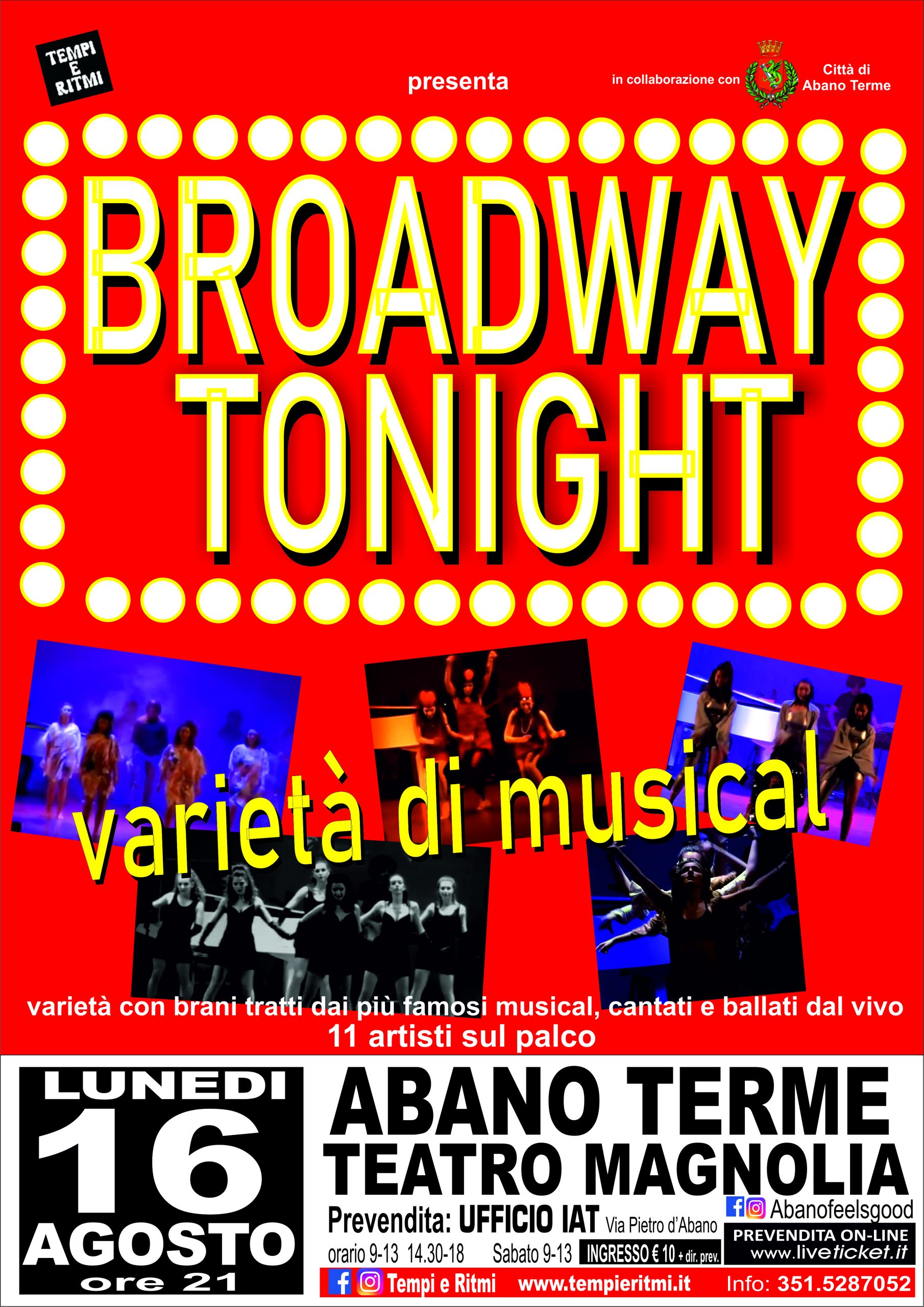 BROADWAY TONIGHT – AD ABANO TERME